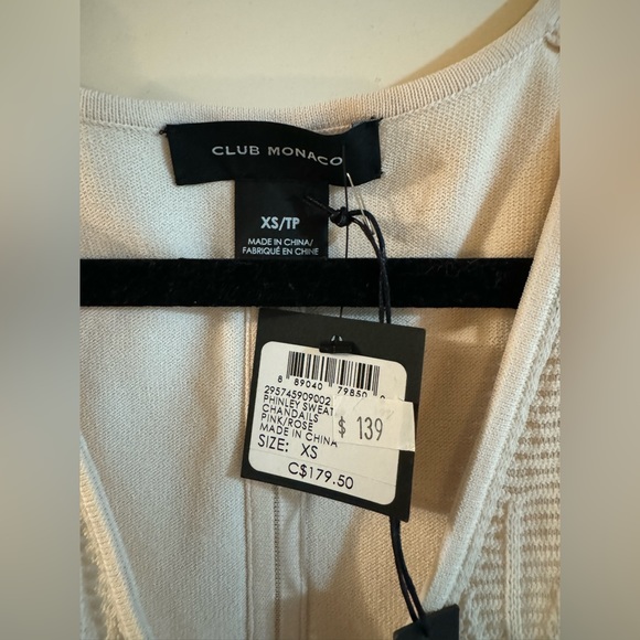 Club Monaco Sleeveless Phinley Sweater Tank, Size XS - Picture 5 of 5